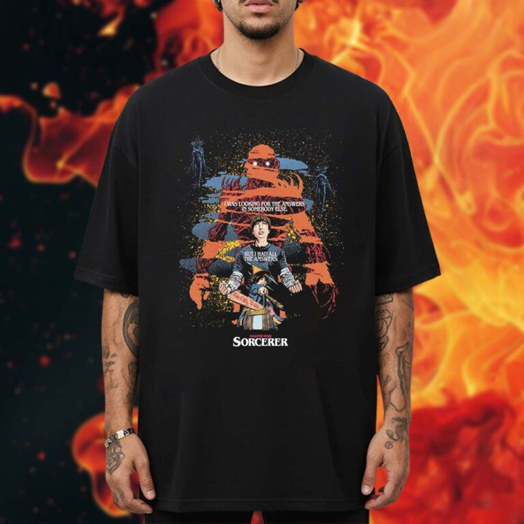 Stranger Things Merch Season 5 x Butcher Billy Sorcerer T-Shirt Gifts For Fans