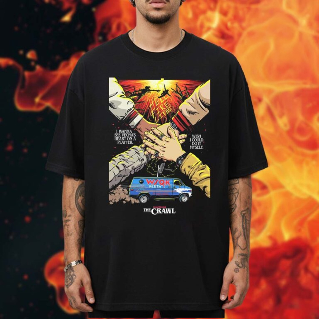 Stranger Things Merch Season 5 x Butcher Billy The Crawl T-Shirt Gifts For Him