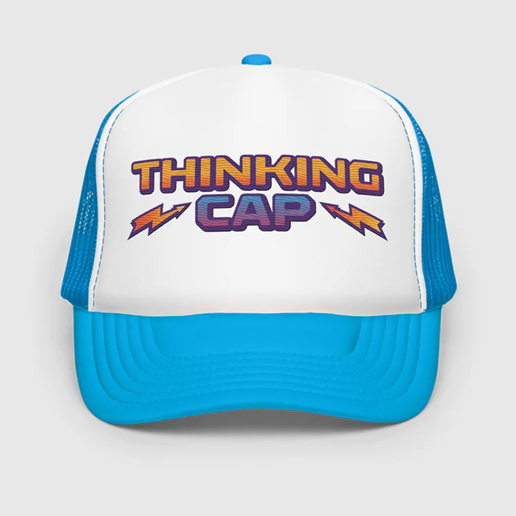 Stranger Things Merch Stranger Things Dustin's Thinking Trucker Hat Christmas Gifts For Guys