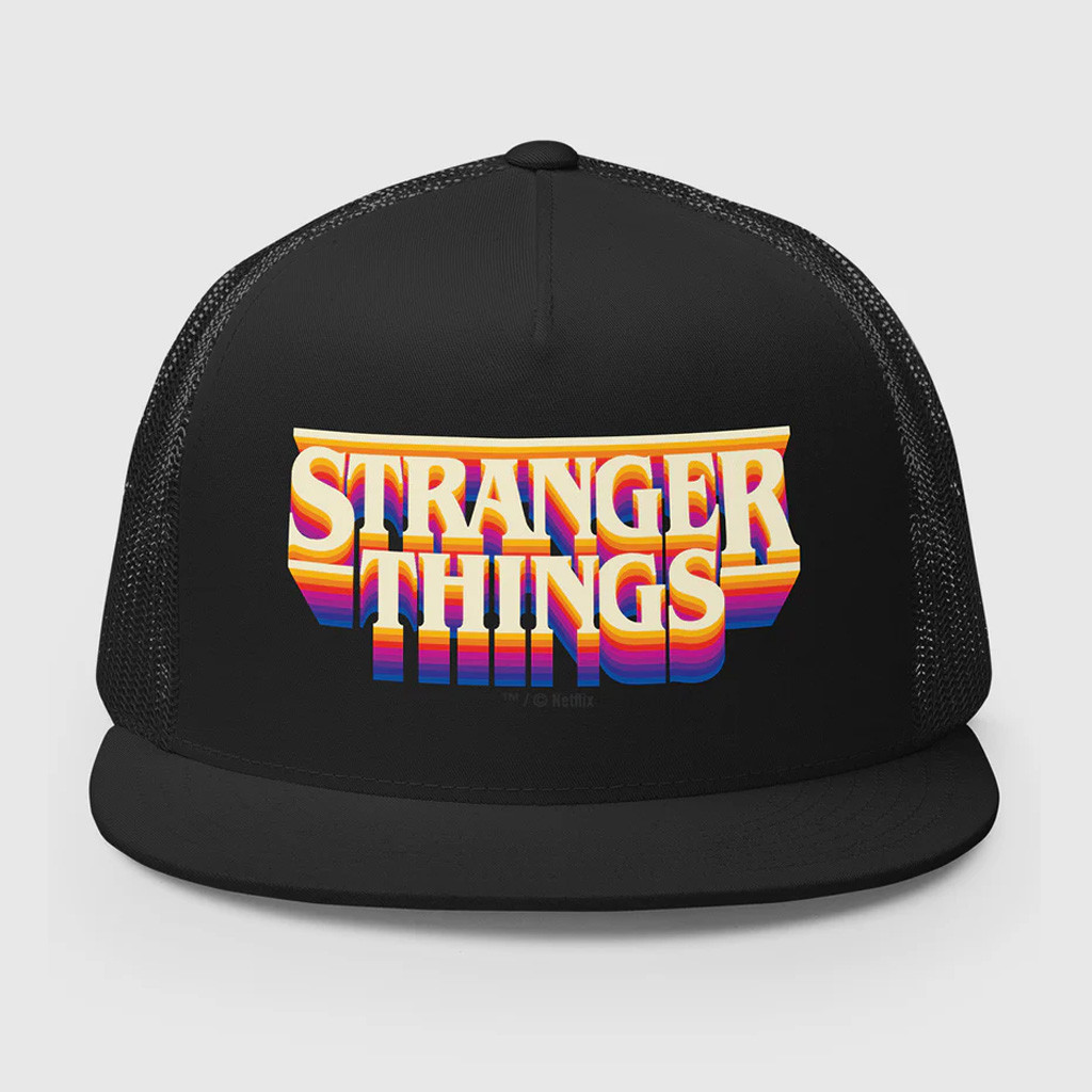 Stranger Things Merch Stranger Things Logo Trucker Snapback Hat Gift Ideas For Husband Stranger Things Merch Stranger Things Logo Trucker Snapback Hat Gift Ideas For Husband