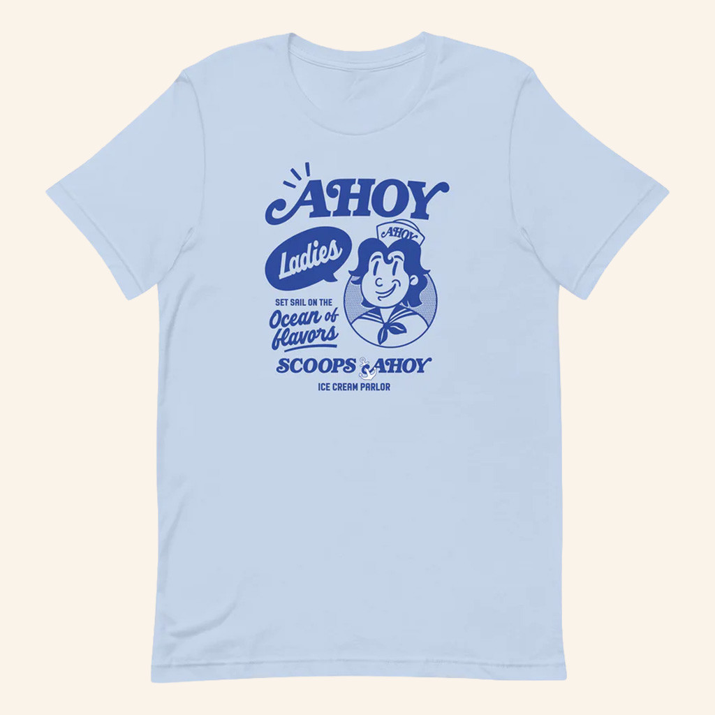 Stranger Things Merch Stranger Things Scoops Ahoy T-Shirt Best Gifts For Mom