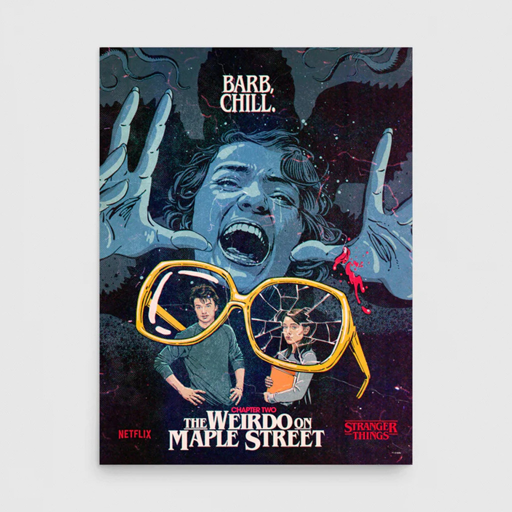 Stranger Things Merch Stranger Things Season 1 x Butcher Billy Weirdo on Maple Street Poster Stranger Things Merch Stranger Things Season 1 x Butcher Billy Weirdo on Maple Street Poster