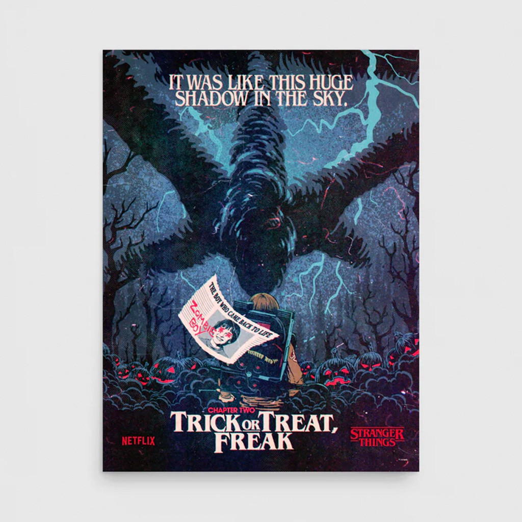 Stranger Things Merch Stranger Things Season 2 x Butcher Billy Trick or Treat Freak Poster Stranger Things Merch Stranger Things Season 2 x Butcher Billy Trick or Treat Freak Poster