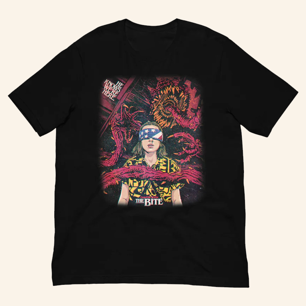 Stranger Things Merch Stranger Things Season 3 x Butcher Billy The Bite T-Shirt Her Gifts