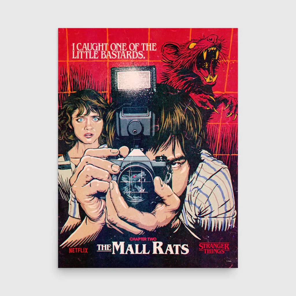 Stranger Things Merch Stranger Things Season 3 x Butcher Billy The Mall Rats Poster Stranger Things Merch Stranger Things Season 3 x Butcher Billy The Mall Rats Poster