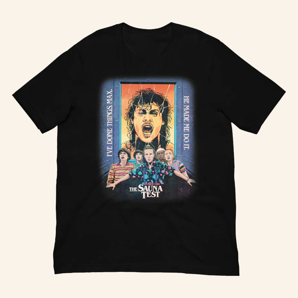 Stranger Things Merch Stranger Things Season 3 x Butcher Billy The Sauna Test T-Shirt