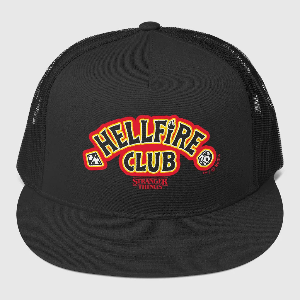 Stranger Things Merch Stranger Things Trucker Snapback Hat Hellfire Club Hat Dad Gifts