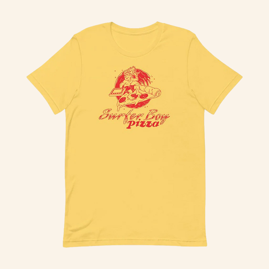 Stranger Things Merch Surfer Boy Pizza Logo T-Shirt Gifts For Girlfriend