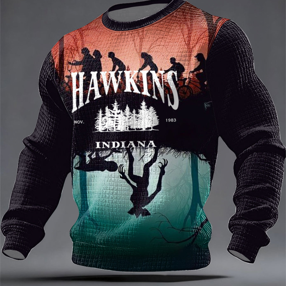 Stranger Things Merch Sweatshirt Hawkins Indiana Apparel Stranger Things Lovers Gift