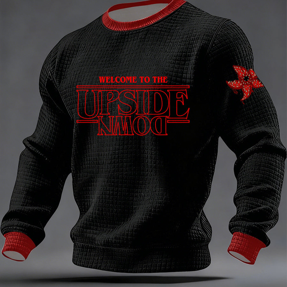 Stranger Things Merch Sweatshirt Upside Down Stranger Things Apparel Xmas Gifts For Men