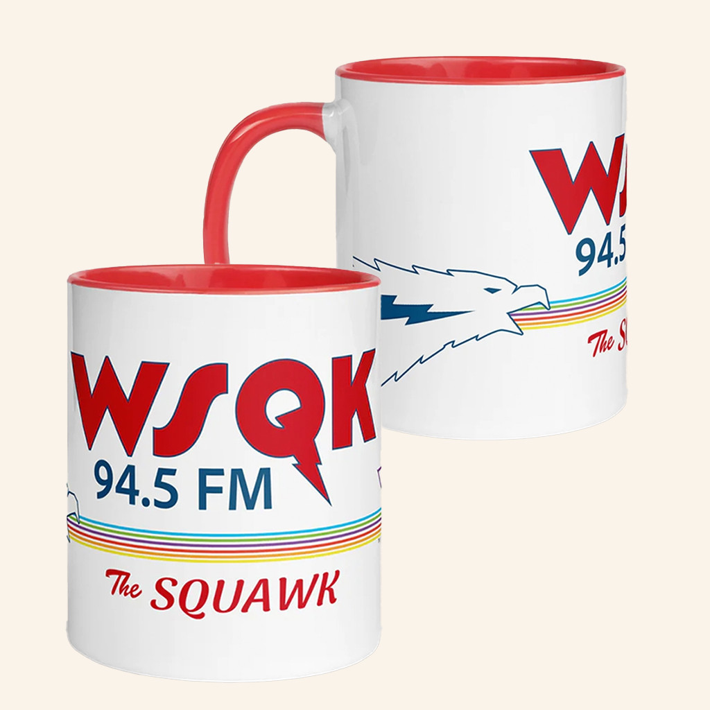 Stranger Things Merch The Squawk Mug 2025 WSQK 94 5 FM Coffee Mug Gifts For Horror Fans