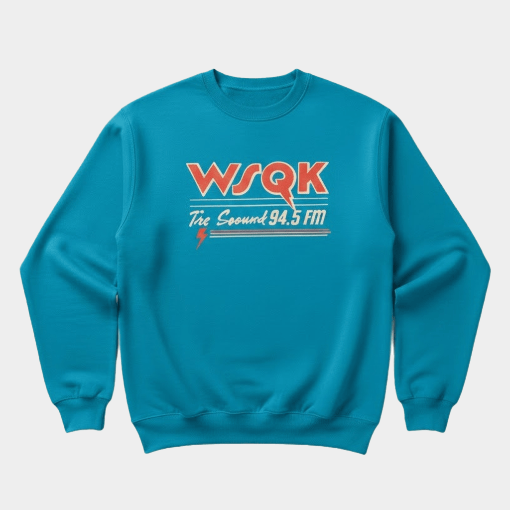 Stranger Things Season 5 Lucas Sinclair WSQK The Squawk Sweatshirt Stranger Things Merch