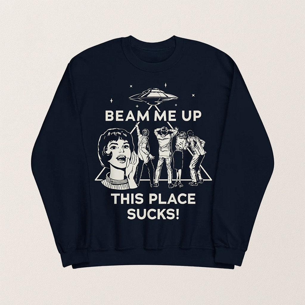 Stranger Things Season 5 Maya Hawke Beam Me Up Sweatshirt Best Gifts For Sister