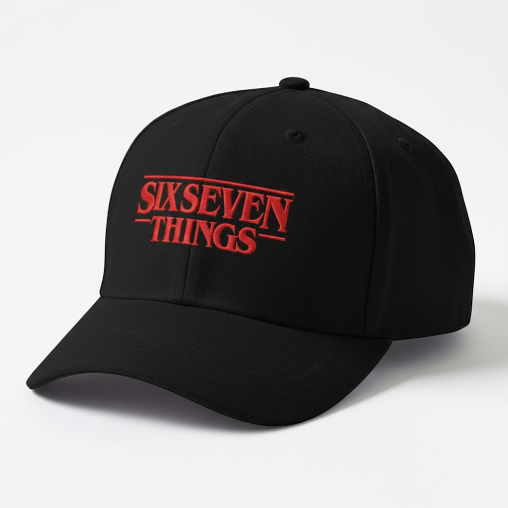 Stranger Things Season 5 Six Seven Things Embroidered Hat Stranger Things Merch Funny Gifts