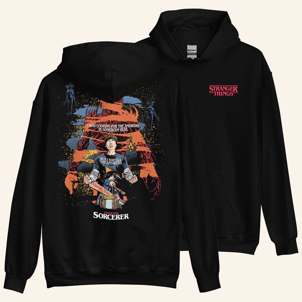 Stranger Things Will Byers Merch ST S5 x Butcher Billy Sorcerer Hoodie Stranger Things Merch
