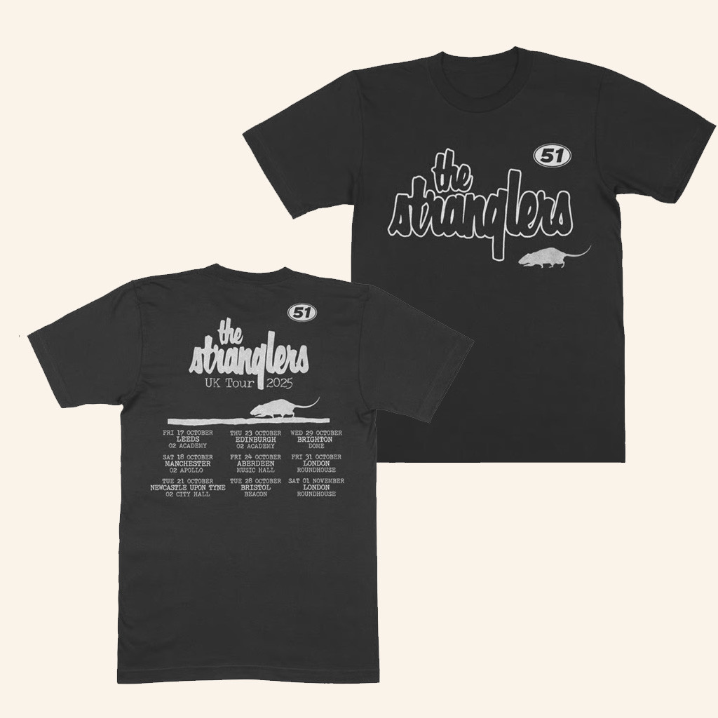 Stranglers Merch 51 UK Tour T-Shirt Christmas Gift Ideas For Rock Lovers