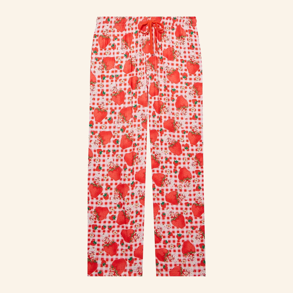 Strawberry Shortcake Merch Strawberry Shortcake Berry Gingham Sweatpants Xmas Gifts For Her