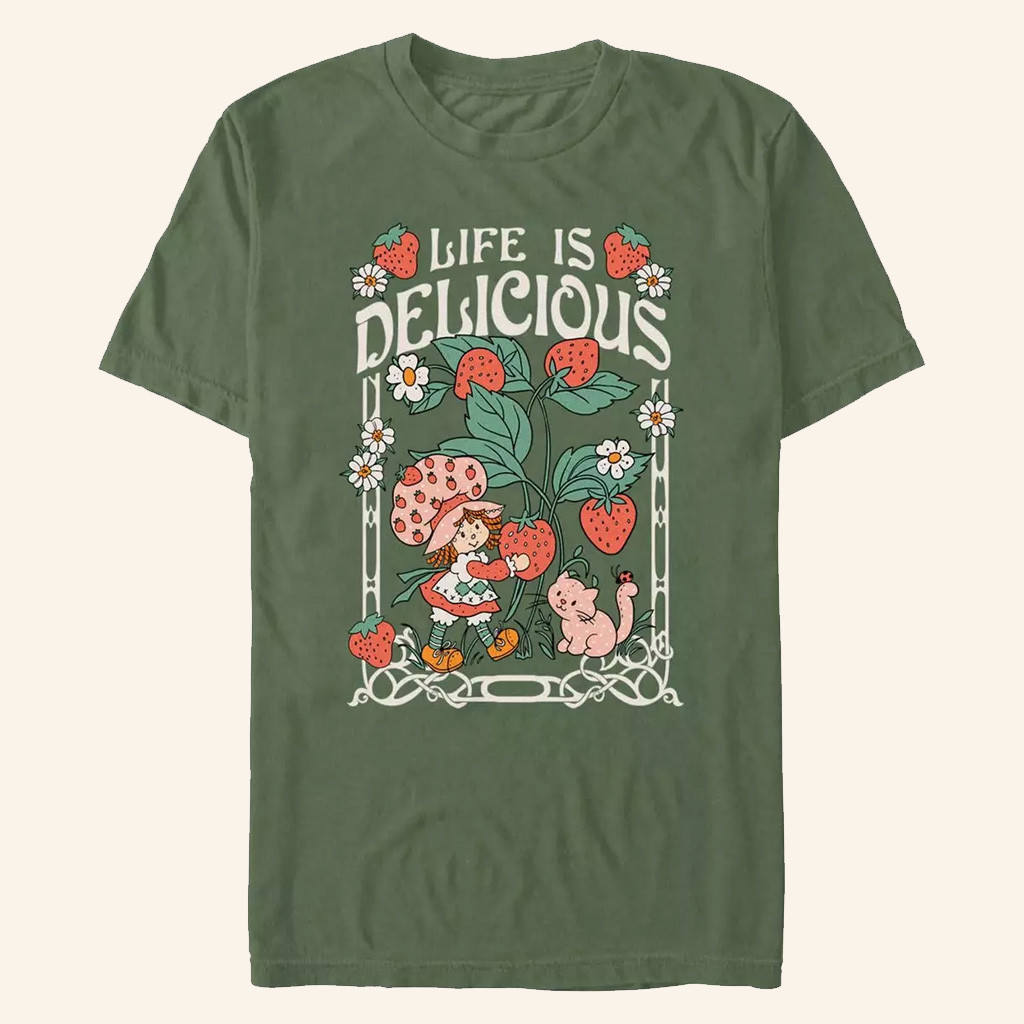 Strawberry Shortcake Merch Strawberry Shortcake Life Is Delicious T-Shirt Gifts For Sister