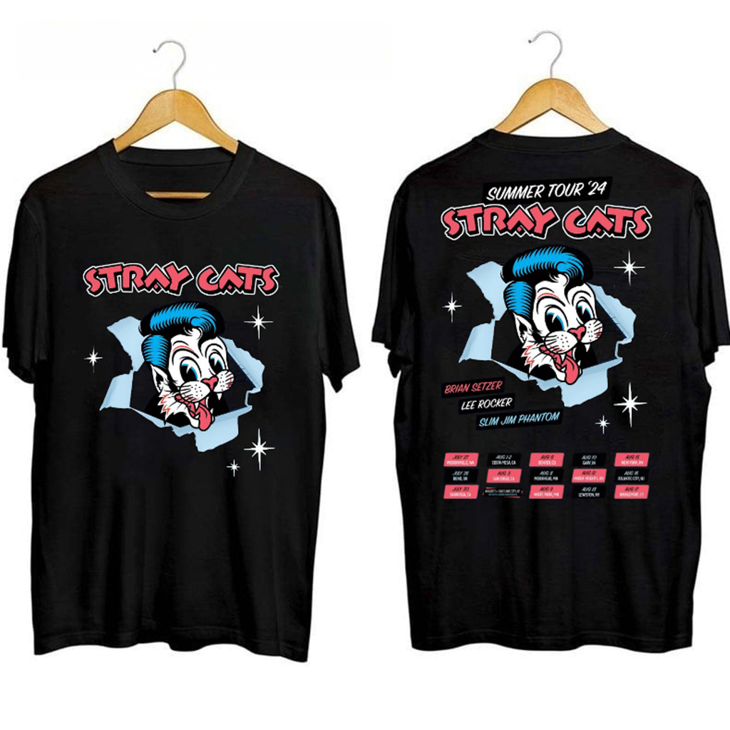 Stray Cats Summer Tour 2024 Shirt Stray Cats Merch Music Lover Gifts For Him Stray Cats Summer Tour 2024 Shirt Stray Cats Merch Music Lover Gifts For Him