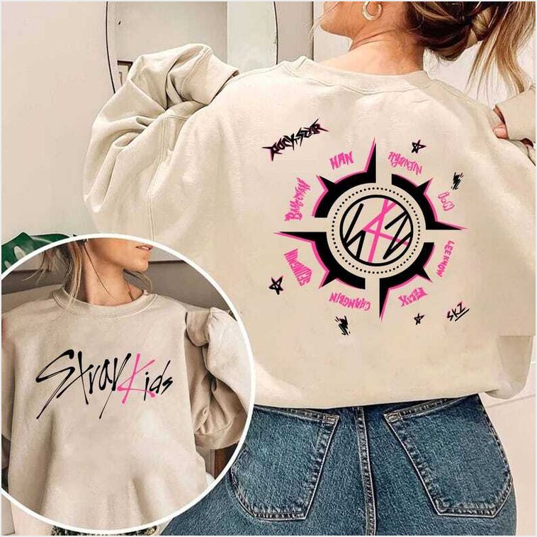 Stray Kids Album Sweatshirt Stray Kids Kpop Character Gifts For Besties Merch Clothing