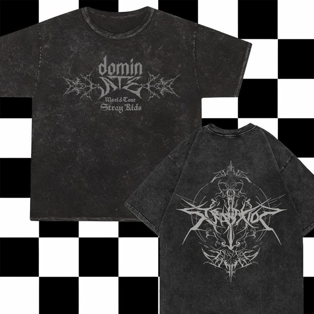 Stray Kids Domiate Mineral Wash Shirt Stray Kids Domiate World Tour Mineral Merch Gifts Stray Kids Domiate Mineral Wash Shirt Stray Kids Domiate World Tour Mineral Merch Gifts