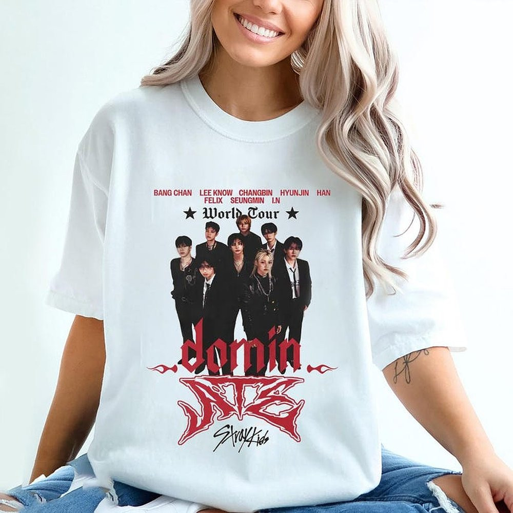 Stray Kids Dominate Tour T-Shirt Skz Merch Perfect Present For Music Lovers