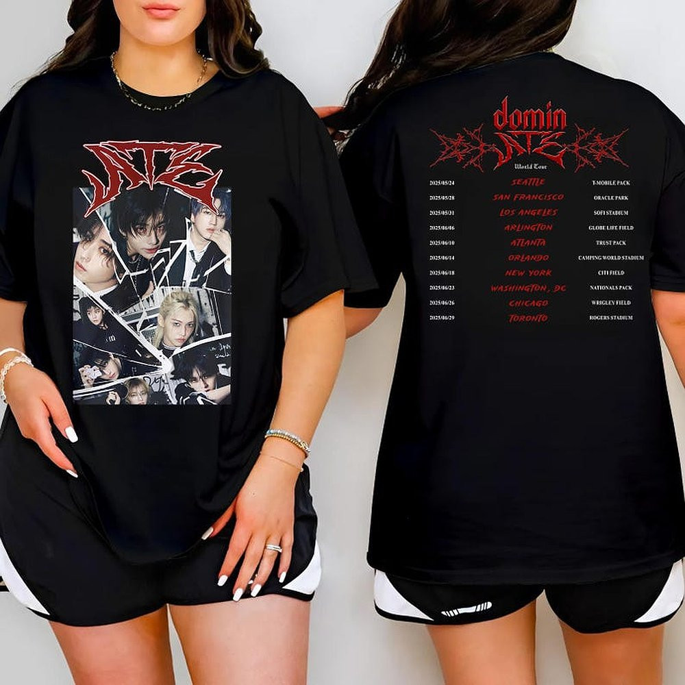Stray Kids Dominate World Tour T-Shirt Skz Merch Great Gift For Music Lovers