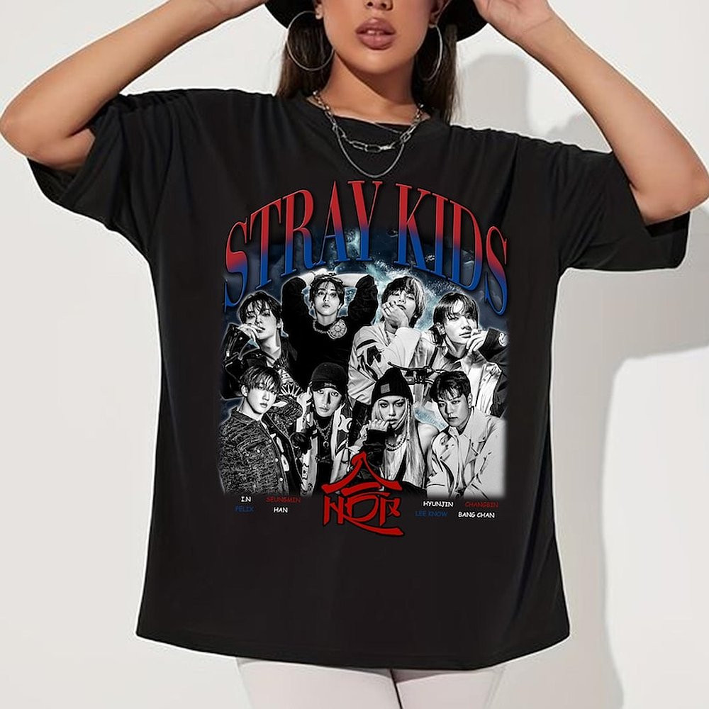 Stray Kids Graphic Hiptape T-Shirt Stray Kids Hop Best Gift For Kpop Lovers