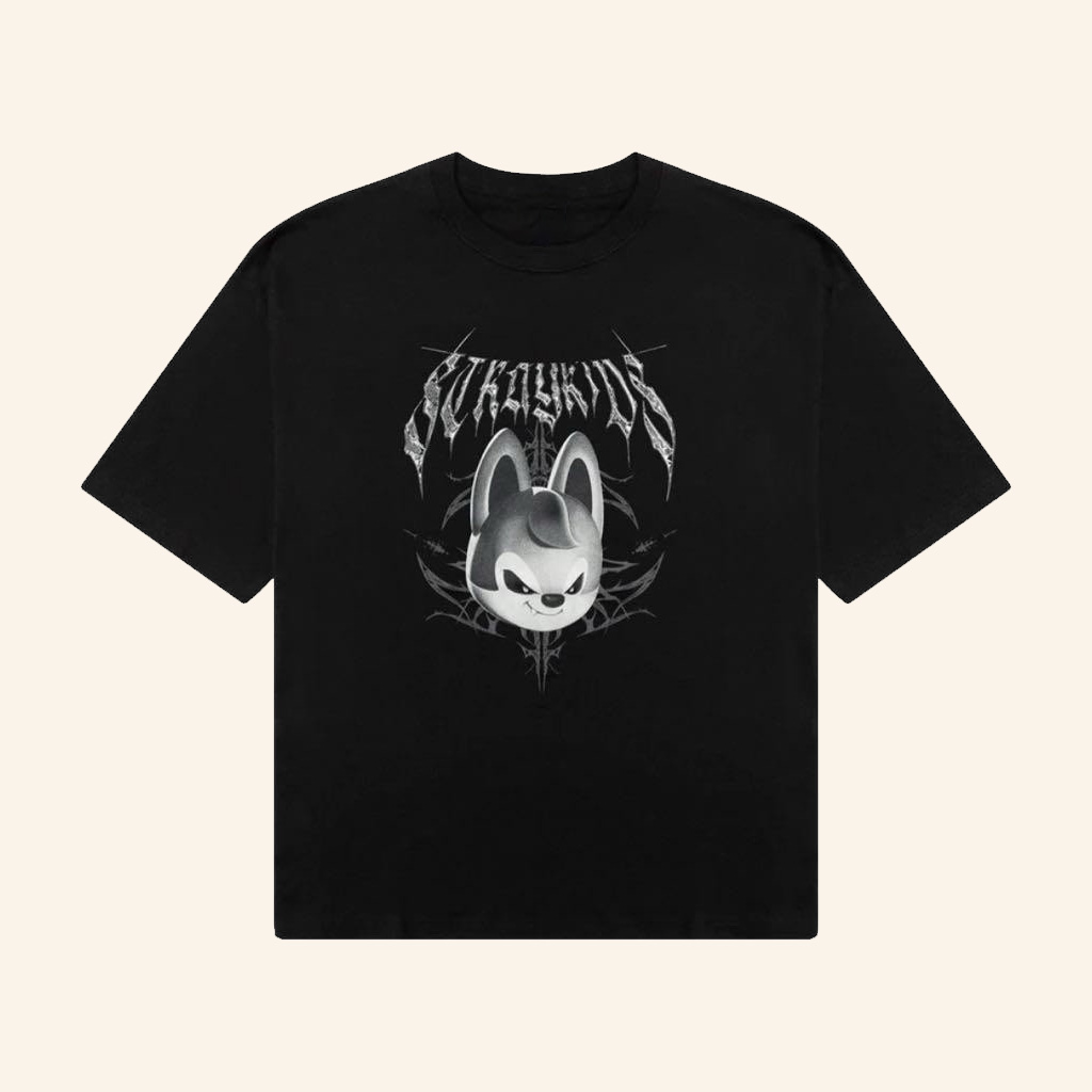 Stray Kids Merch Wolfchan EVIL SKZOO T-Shirt The Dominate World Tour Merch Gift For Fans Stray Kids Merch Wolfchan EVIL SKZOO T-Shirt The Dominate World Tour Merch Gift For Fans