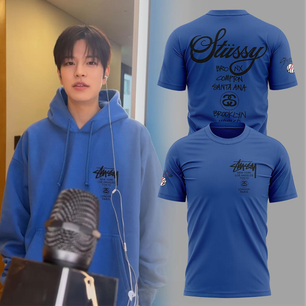 Stray Kids Stussy World Tour T-Shirt Stray Kids Merch Birthday Gifts For Fans