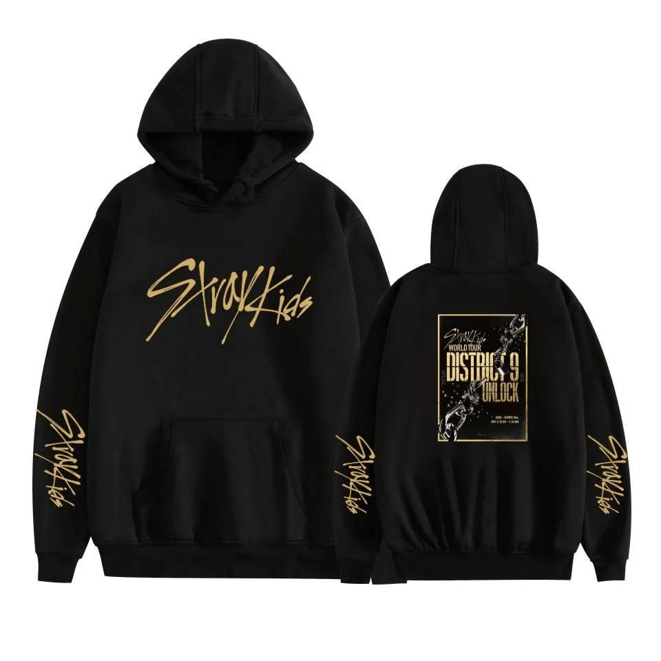 Stray Kids Tour Merch 2025 Hoodie World Tour District 9 Unlock Concert Fan Clothing