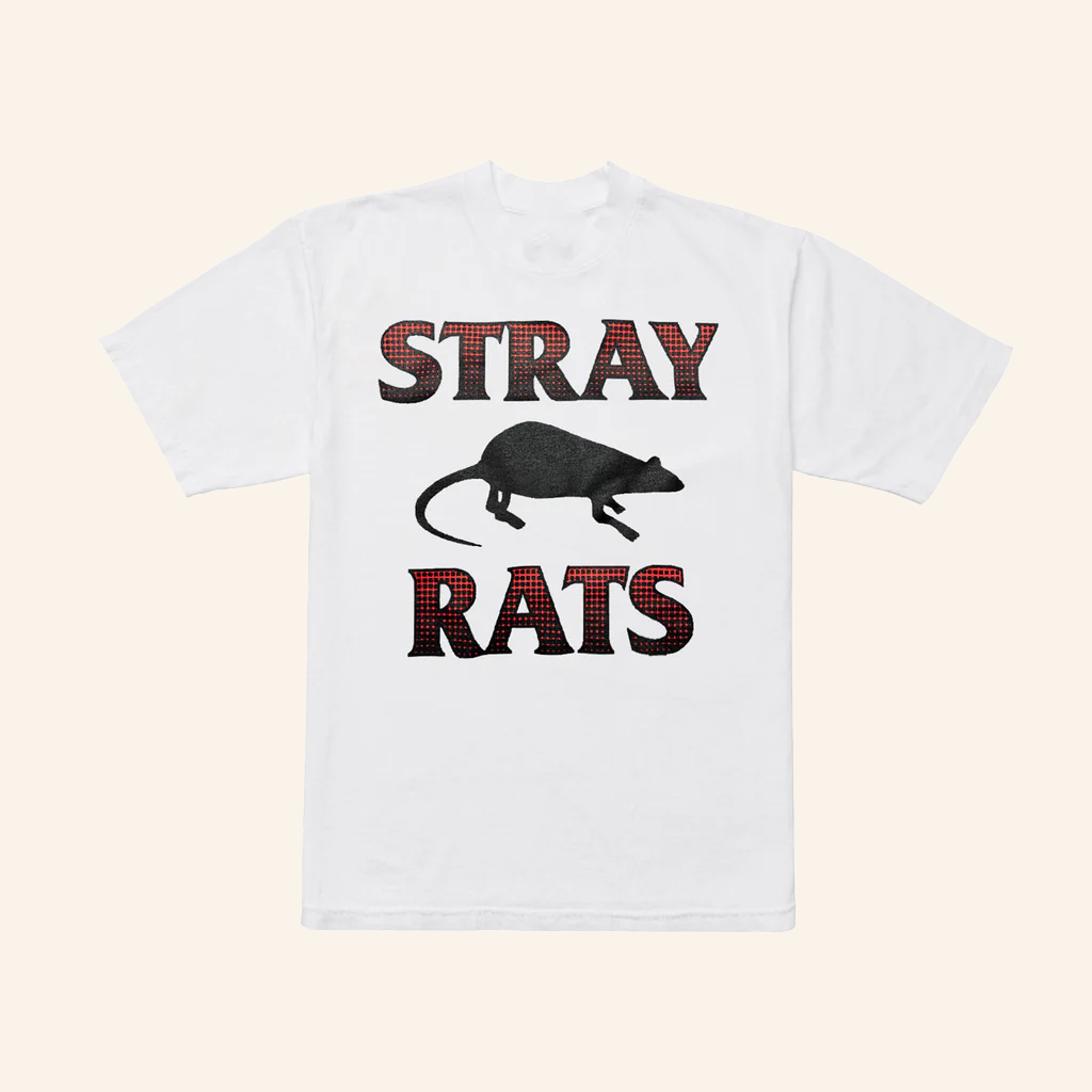 Stray Rats Merch Rodenticide Halftone White T-Shirt Presents For Brother