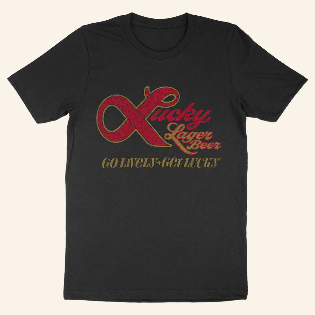 Streaker Sports Merch Lucky Lager Vintage Logo T-Shirt Presents For Dad Streaker Sports Merch Lucky Lager Vintage Logo T-Shirt Presents For Dad