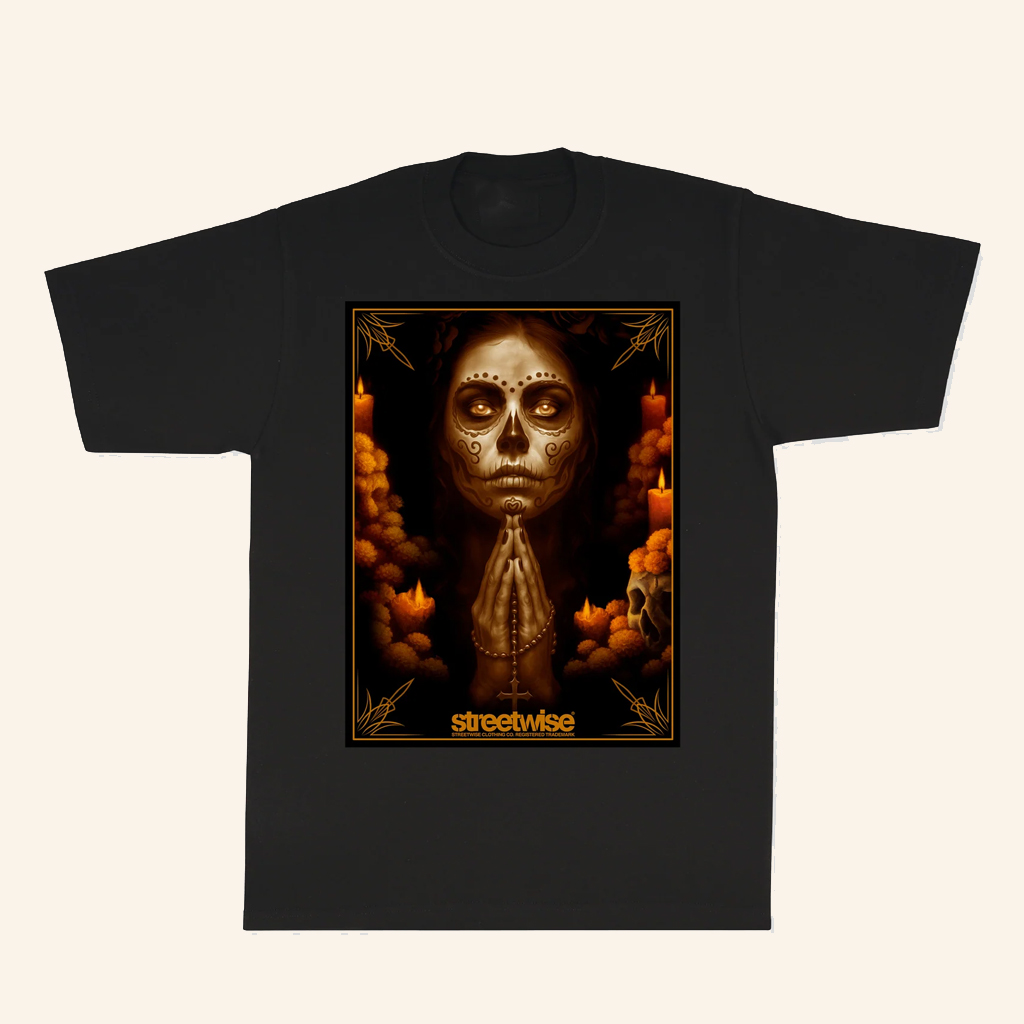 Streetwise Gear Merch Catrina Black T-Shirt Christmas Gift Ideas For Girlfriend Streetwise Gear Merch Catrina Black T-Shirt Christmas Gift Ideas For Girlfriend