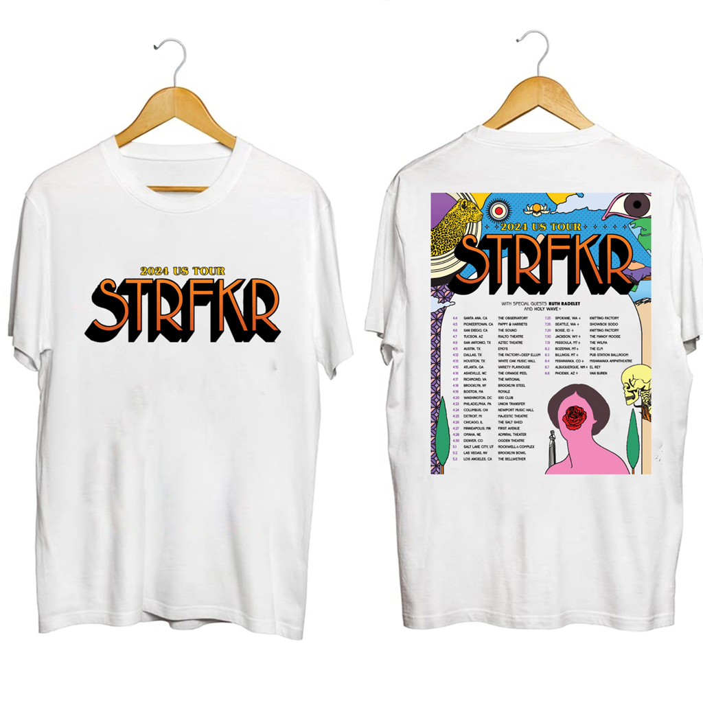 STRFKR 2024 US Tour Shirt STRFKR Merch Gifts For Rock Music Lovers