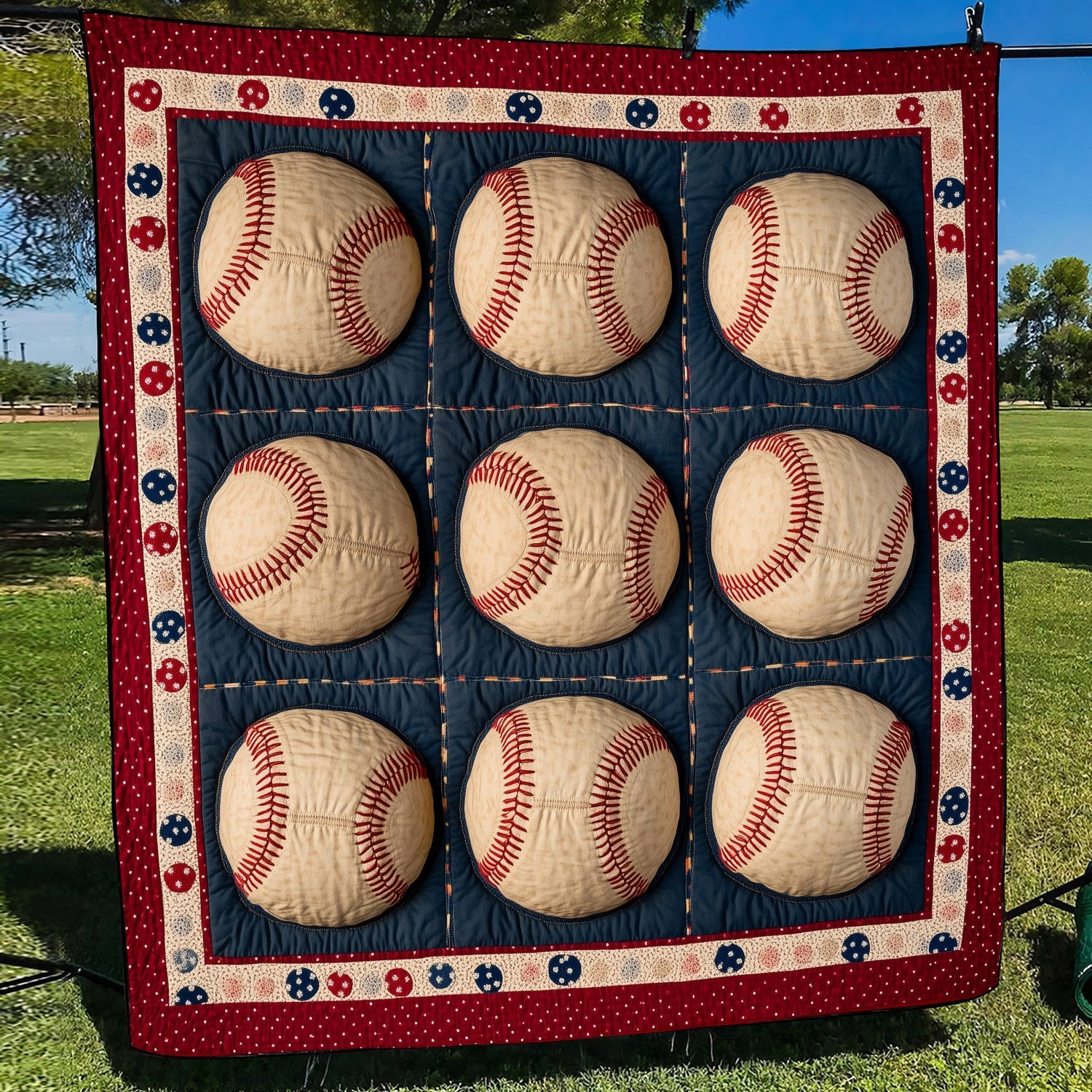 Strike Zone Quilted Blanket Gifts For Baseball Players