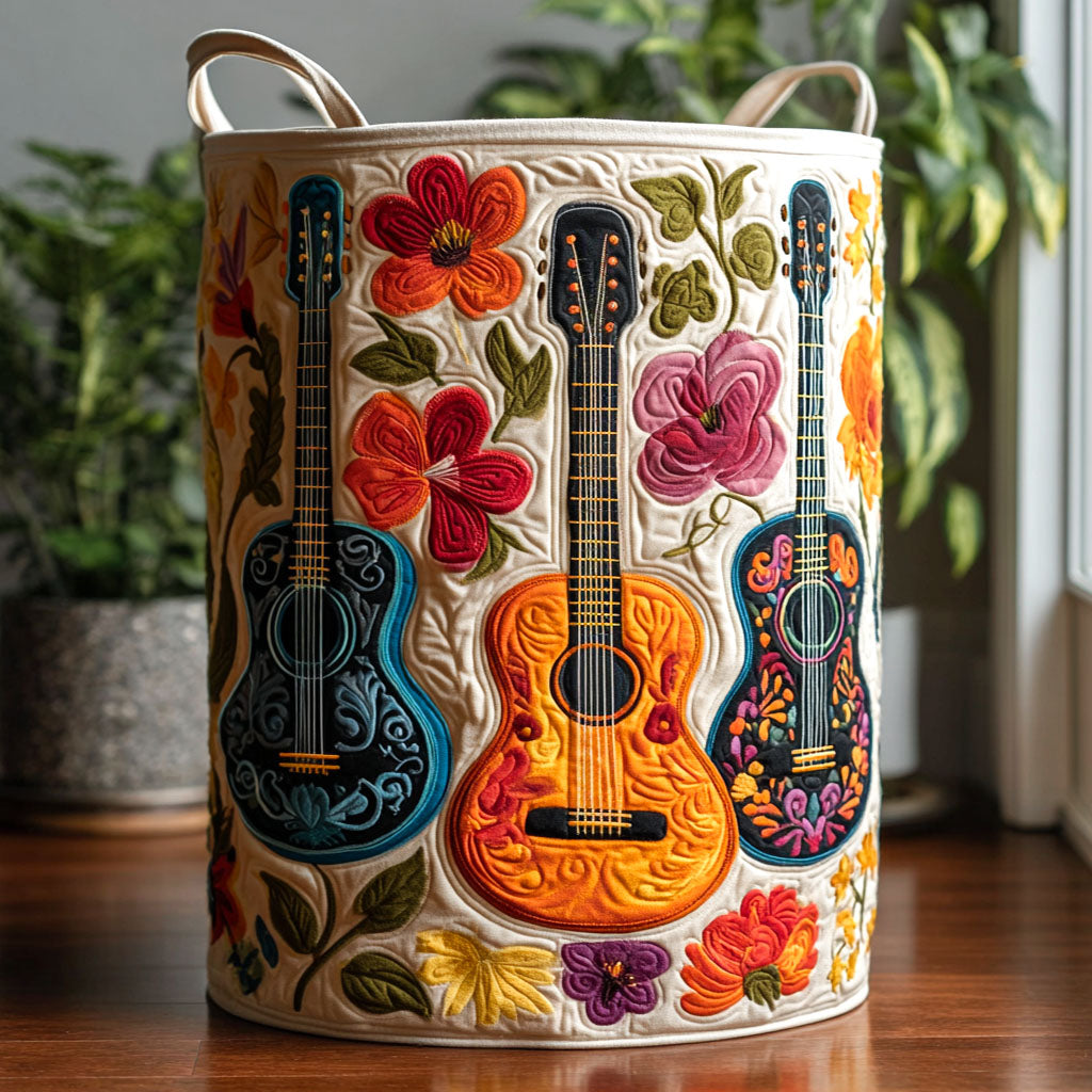 Strings Of Memory Quilted Laundry Basket Valentine's Day Merch Gift