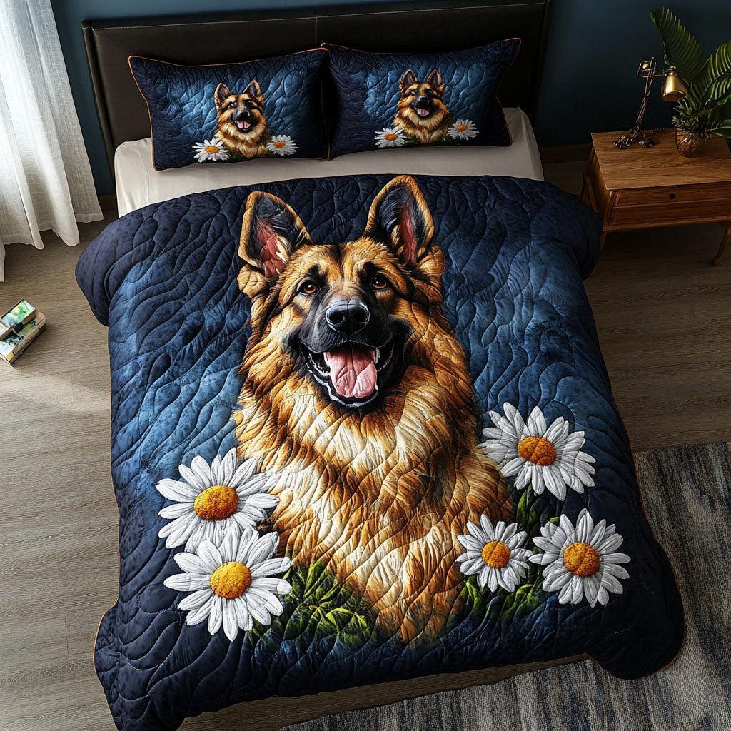 Strong Heart Shepherd Quilted Bedding Set Ultra-Soft Bedding Set for a Hotel-Like Experience