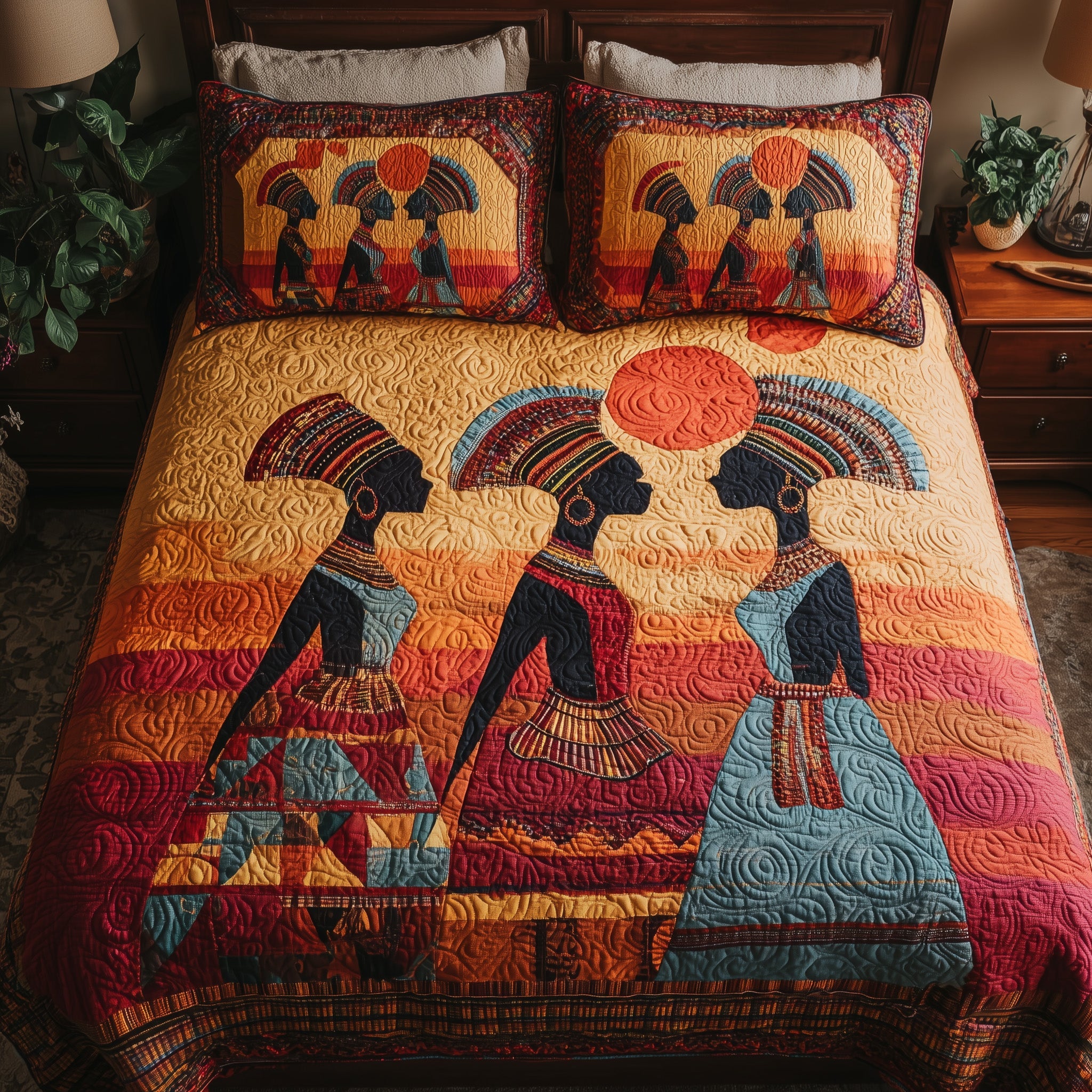 Strong Maidens Quilted Bedding Set For Couples