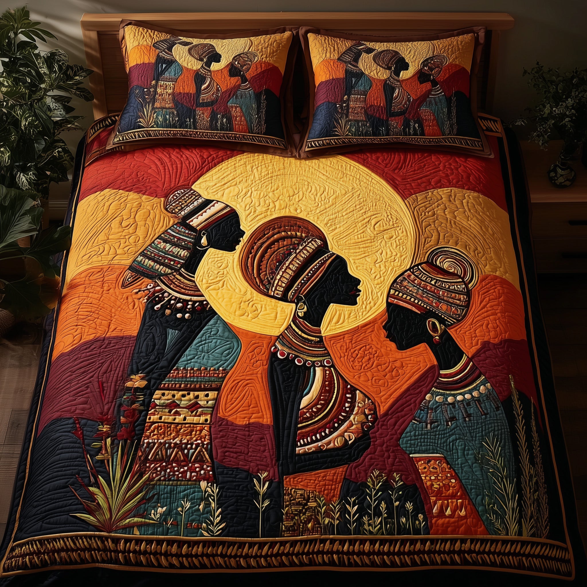 Strong Maidens Quilted Bedding Set For Family