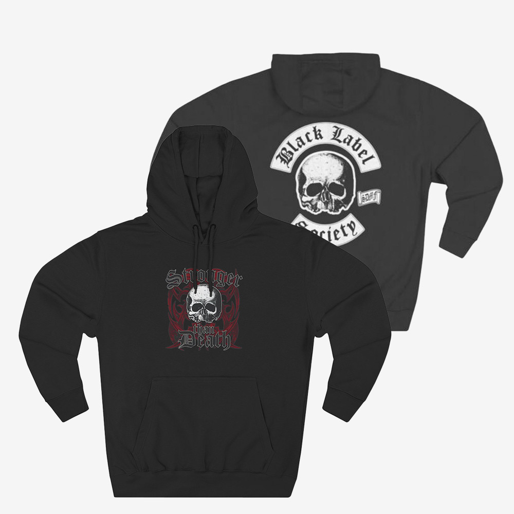 Stronger Than Death Black Label Society Hoodie Zakk Wylde Hooded Sweatshirt Fan Gifts