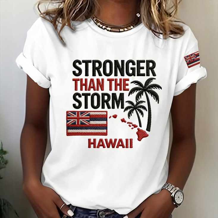 Stronger Than the Storm Hawaiian Flag T-Shirt Galathreads Shirt Mother's Day Gift