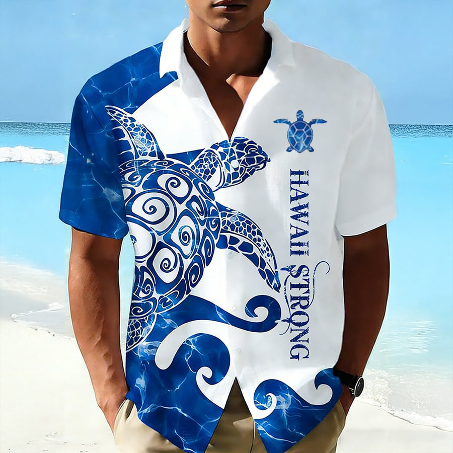 Stronger Than the Storm Turtle Hawaiian Shirt Galathreads Clothes Unique Gift For Father