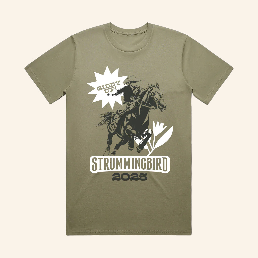 Strummingbird Merch Strummingbird 2025 Giddy Up T-Shirt Gifts For Music Enthusiasts Strummingbird Merch Strummingbird 2025 Giddy Up T-Shirt Gifts For Music Enthusiasts