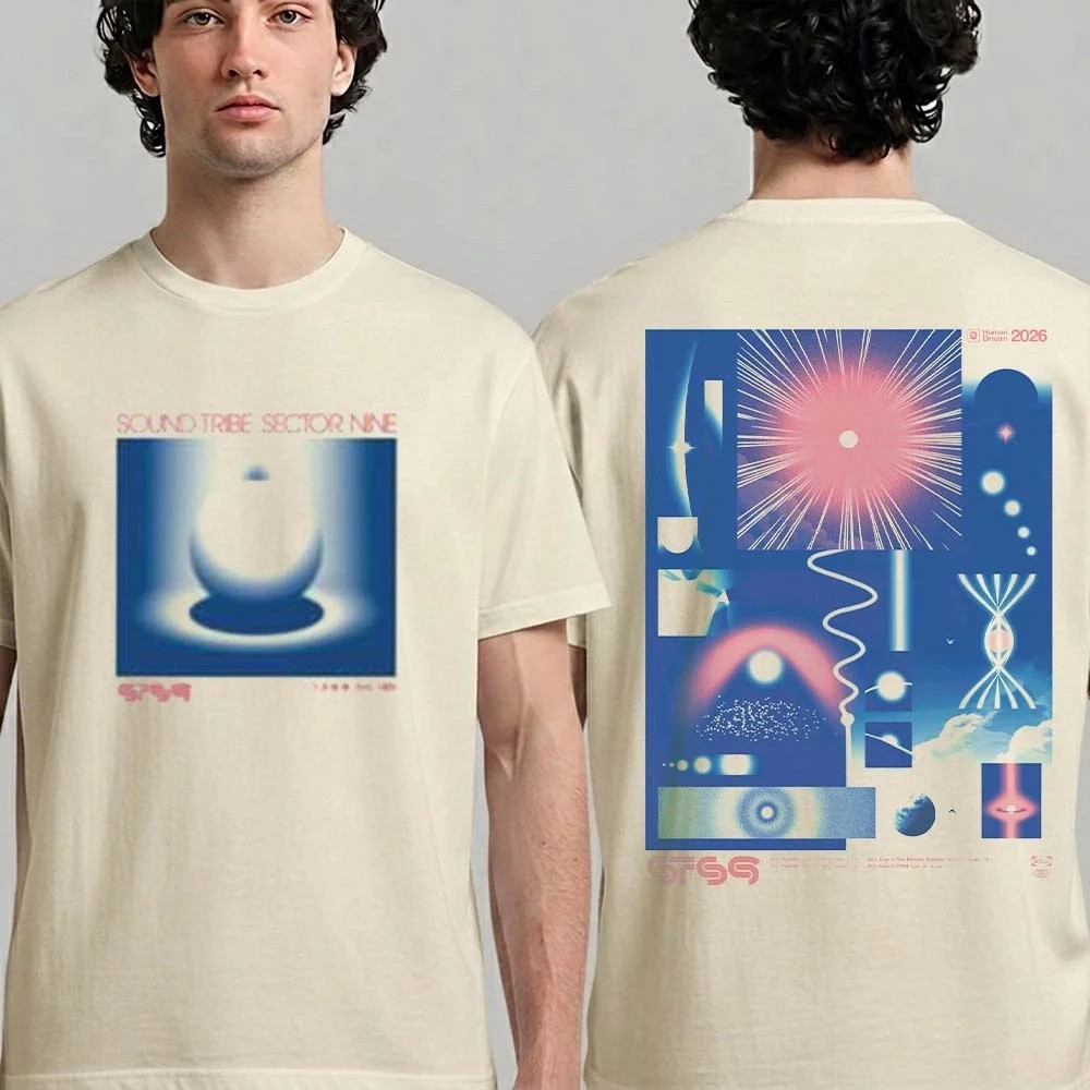 STS9 Sound Tribe Sector Nine Merch Human Dream Tour 2026 T-Shirt New Orleans And Austin Show Shirt