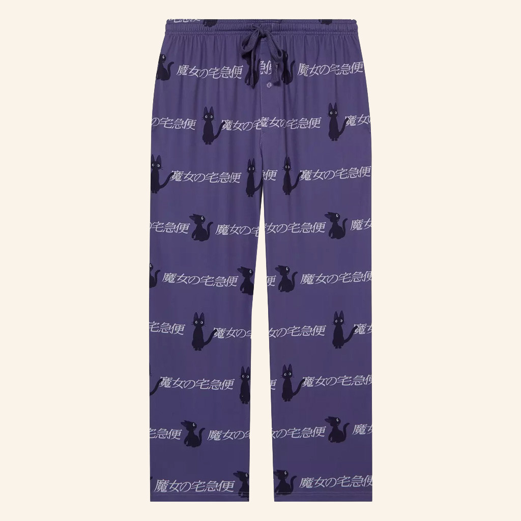 Studio Ghibli Merch Kiki's Delivery Service Jiji Pajamas Pants Gifts For Sisters