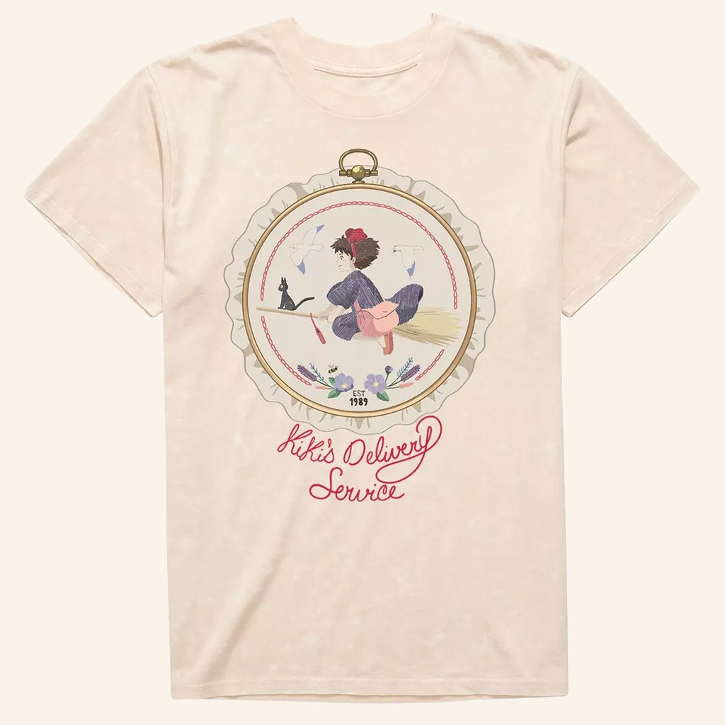 Studio Ghibli Merch Kiki's Delivery Service Sewing Patch T-Shirt Presents For Anime Lovers