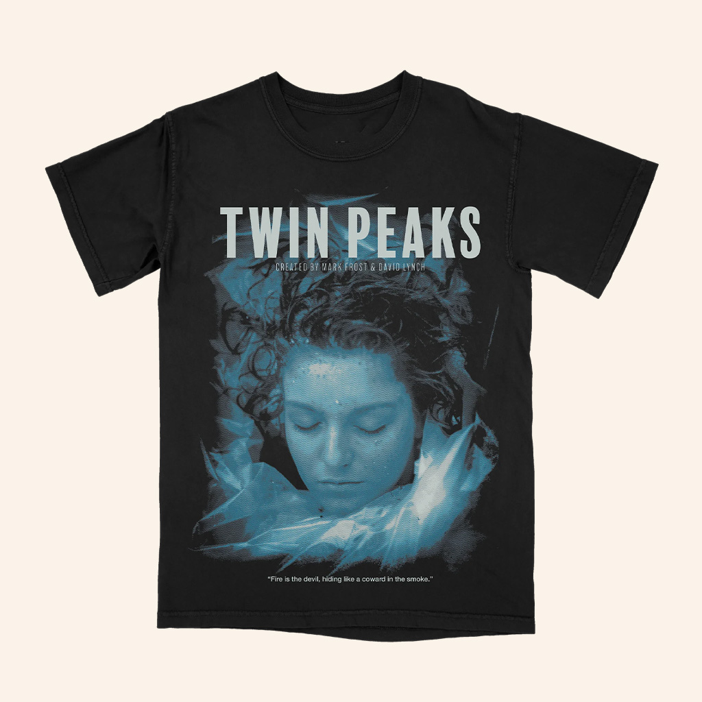 Studio House Designs Merch Blue Rose T-Shirt Twin Peaks Merch Gifts For Friends