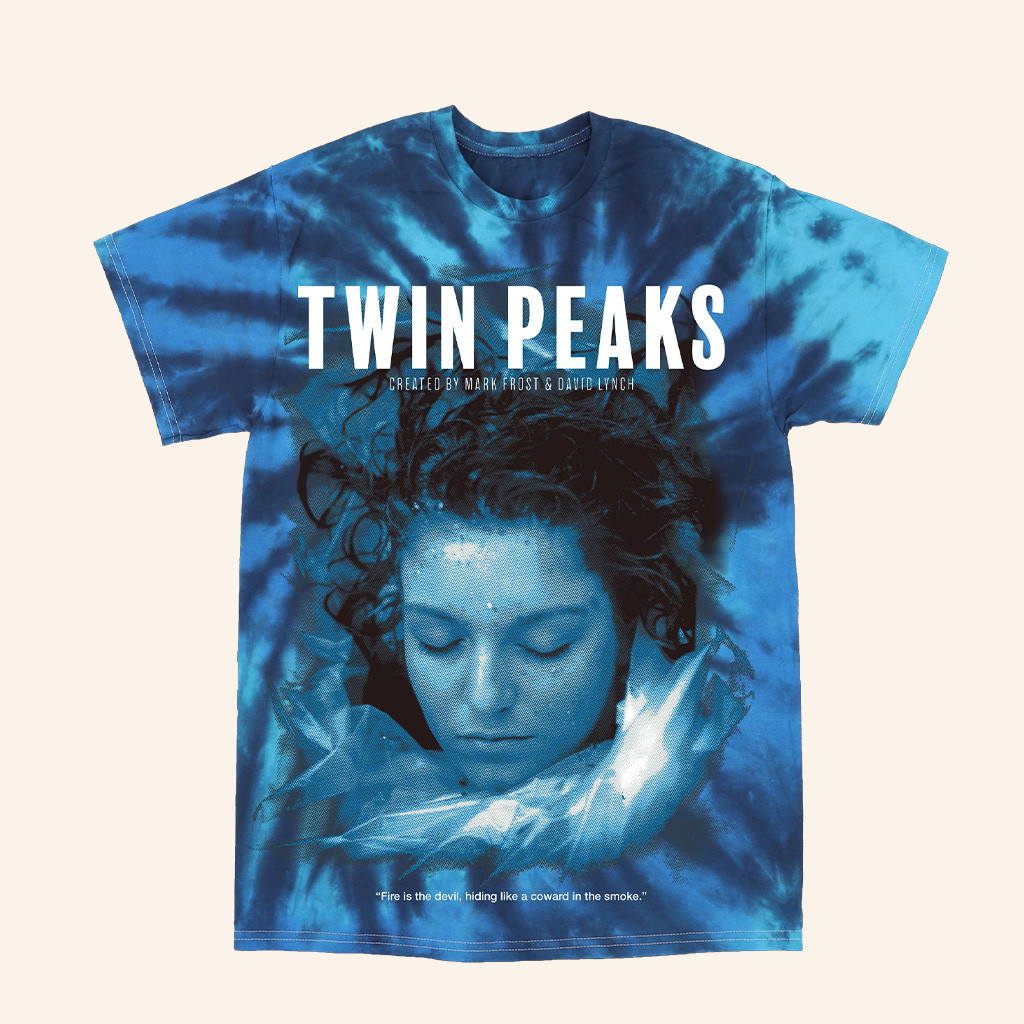Studio House Designs Merch Blue Rose Tie Dye T-Shirt Twin Peaks Merch Gifts For Adults