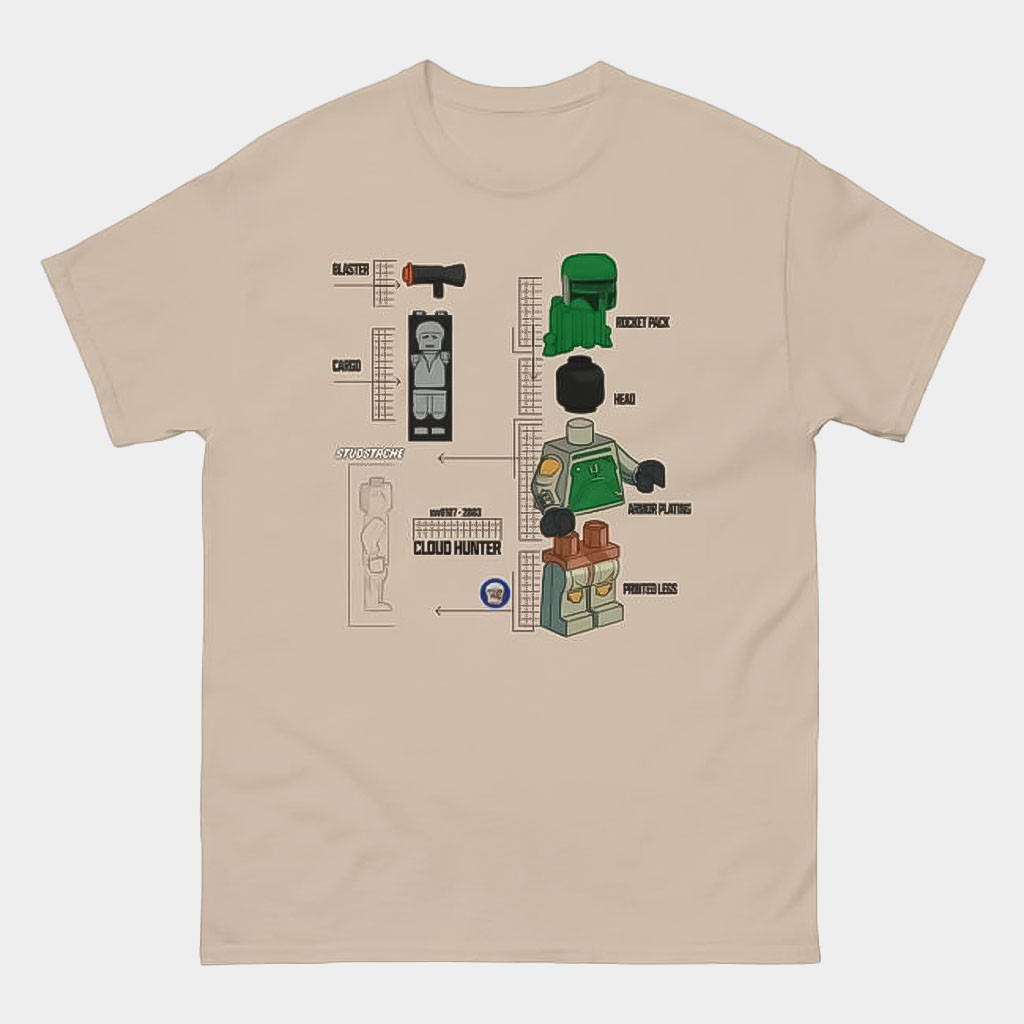 Studstache Merch Cloud Hunter Breakdown T-Shirt Gift Ideas For Husband